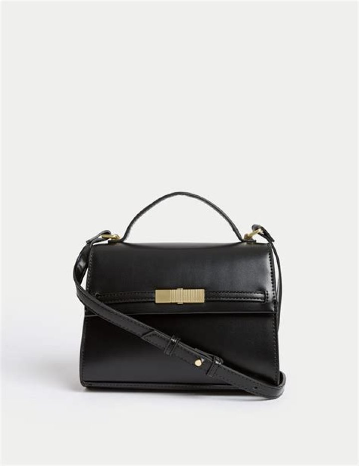 The M&S Collection Faux Leather Cross Body Bag costs just £35